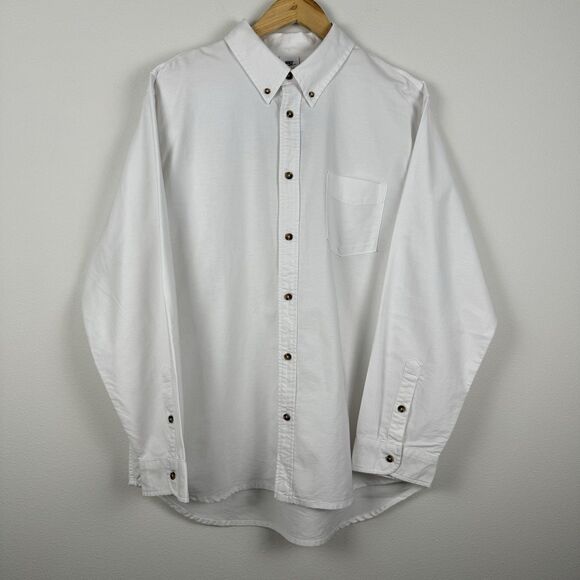 Nike Life Oxford Shirt Men's Large Button-Down Loose Fit Casual White FN3125-121 - Picture 2 of 8